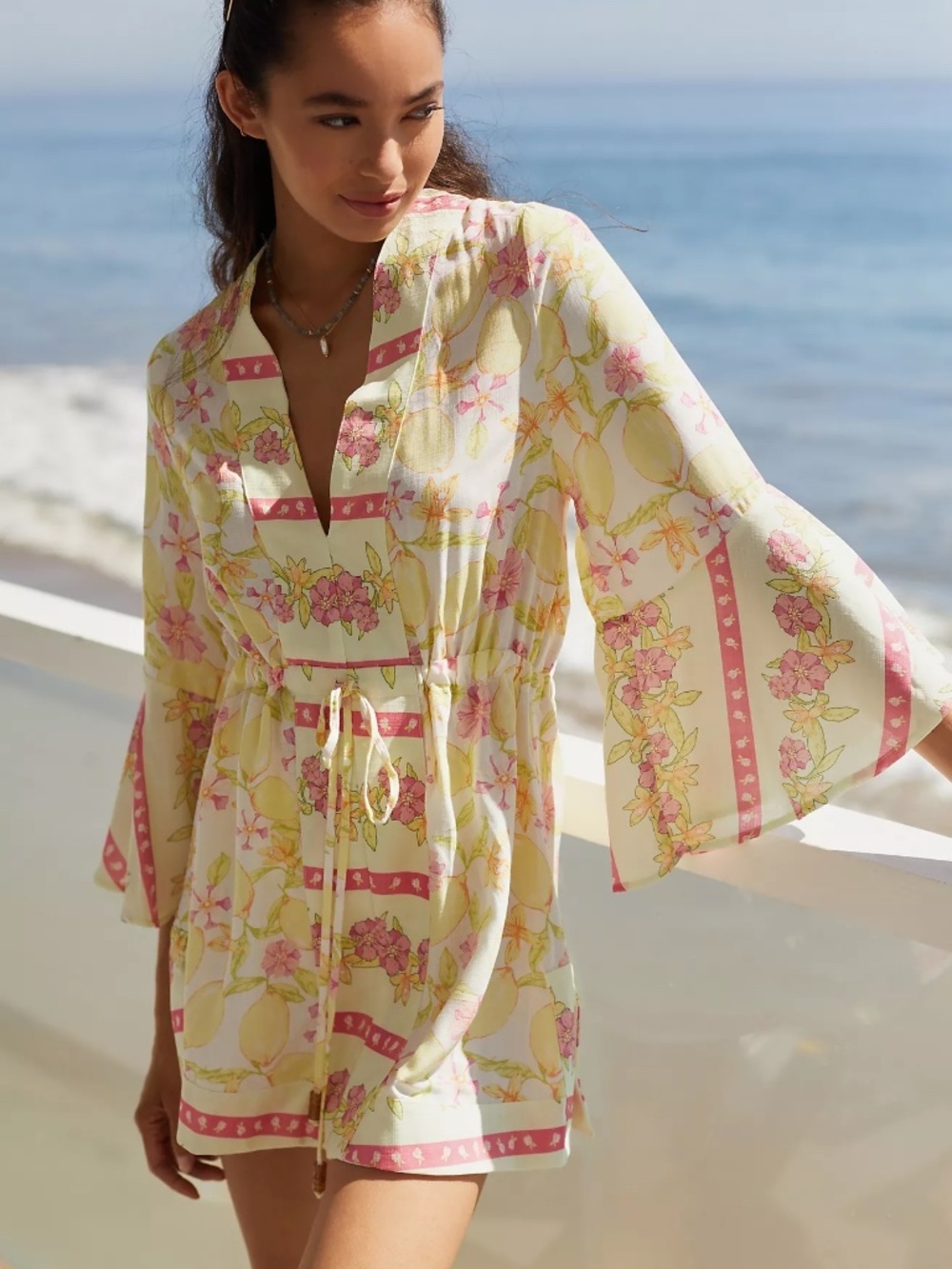 Maaji Lemonade Joy Kaftan Size Medium